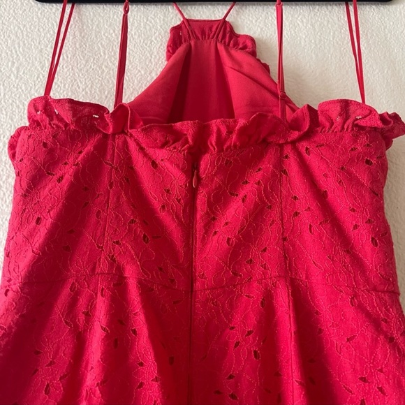 Keepsake_ Octavia Red Lace Jumpsuit Medium - Picture 4 of 10